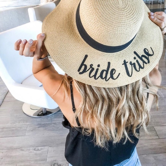 NWT Bride Tribe Beach Floppy Sun Hats (Set of 7) - Picture 5 of 5